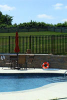 Pool Code aluminum fences for pools