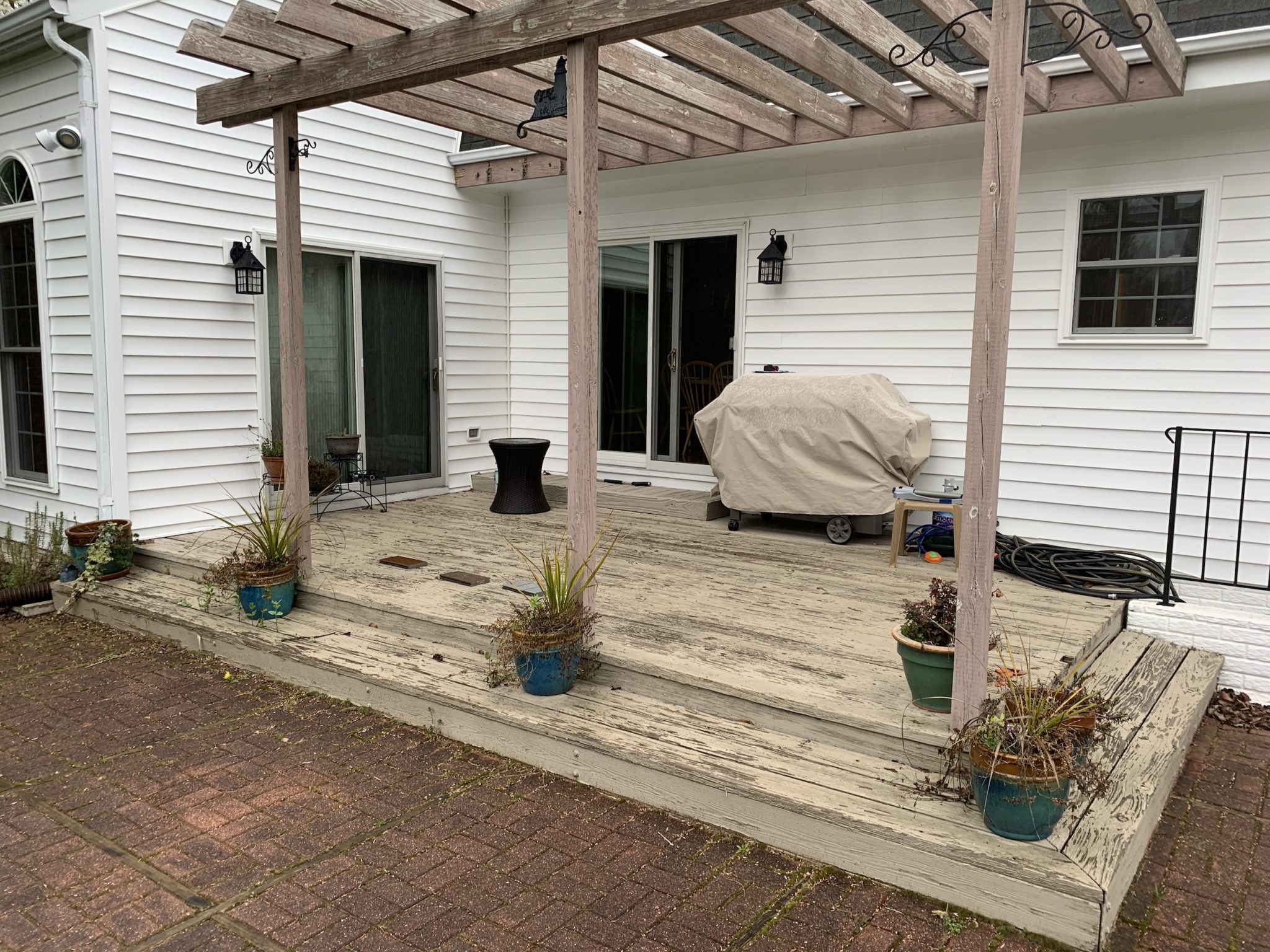 Makeover Monday Trex Deck and Pergola in Millersville, Maryland
