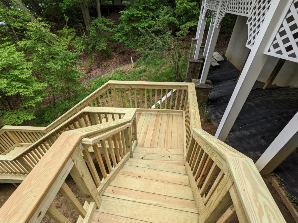 wood deck railing ideas