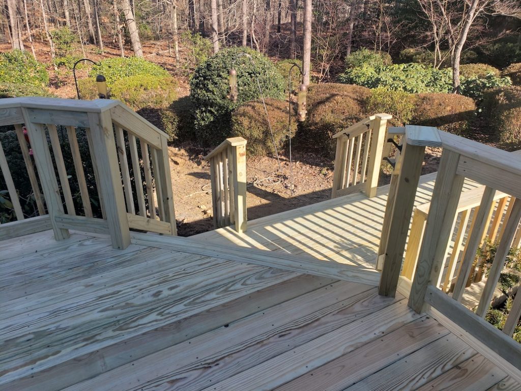 new wood deck in gambrills Maryland