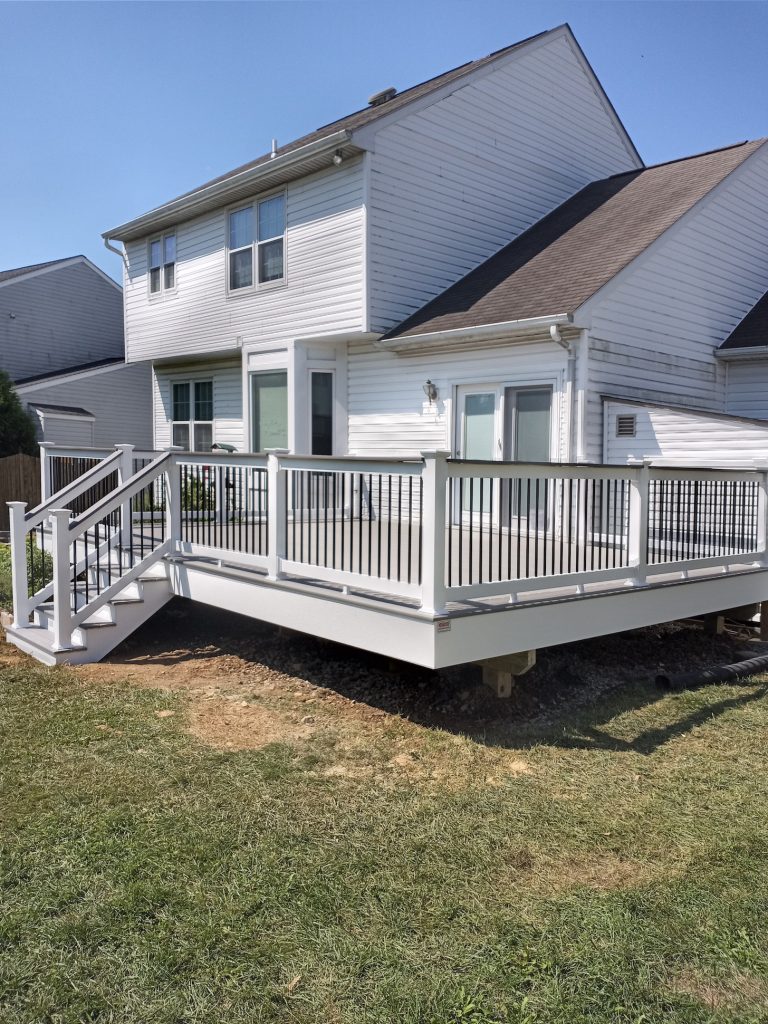 Composite Deck in Bel Air, MD Makeover Monday Fence & Deck
