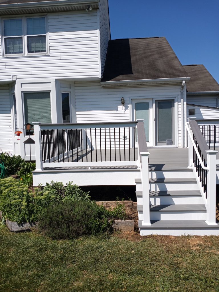 Composite Deck in Bel Air, MD Makeover Monday Fence & Deck