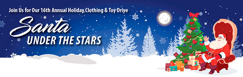 Join Us for Our 16th Annual Holiday Clothing & Toy Drive
