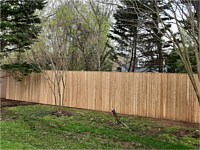 <b>8 foot high Cedar Picket Board & Batten Privacy Style fence with Cap Board </b>
