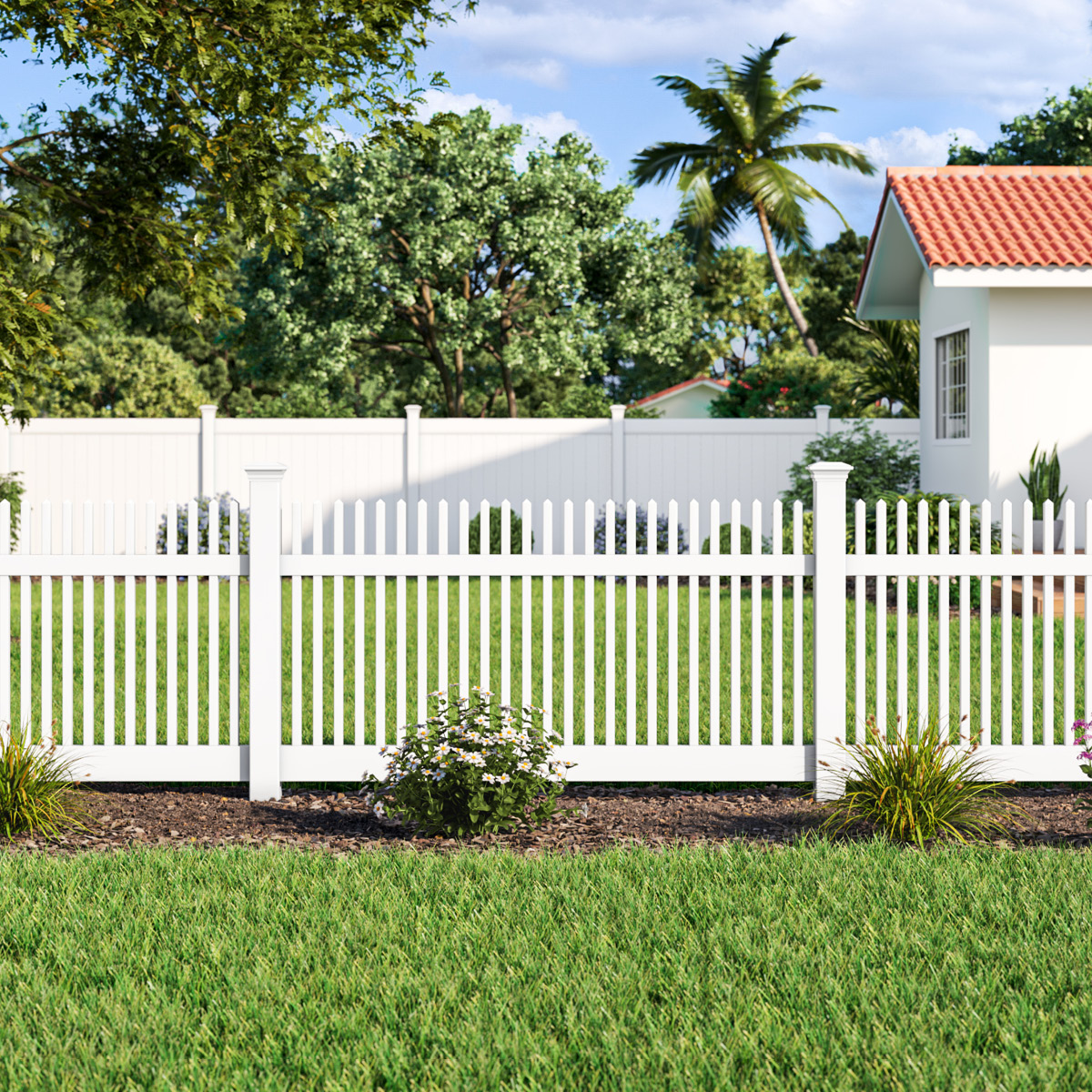 classic_straight_picket_fence_white.jpg - Fence & Deck Connection classic_straight_picket_fence_white.jpg