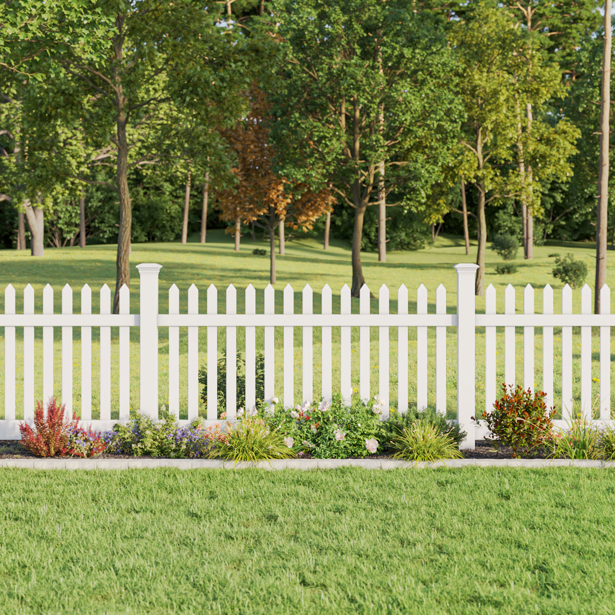 spade_straight_picket_fence_white-1.jpg - Fence & Deck Connection spade_straight_picket_fence_white-1.jpg