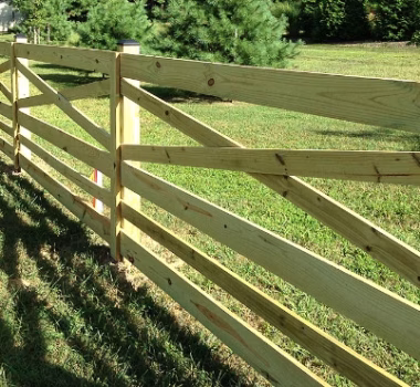 split rail wood fence