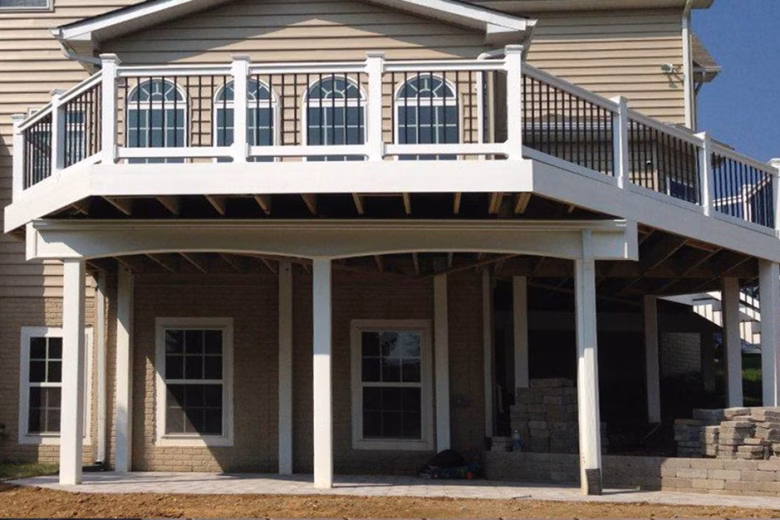 Deck support post wrap, support beam wrap, and fascia wrap