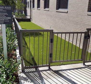 Aluminum Fencing & Gate for Multifamily Dog Park