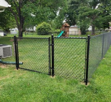 Black Chain Link Fence
