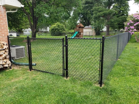 Black Chain Link Fence