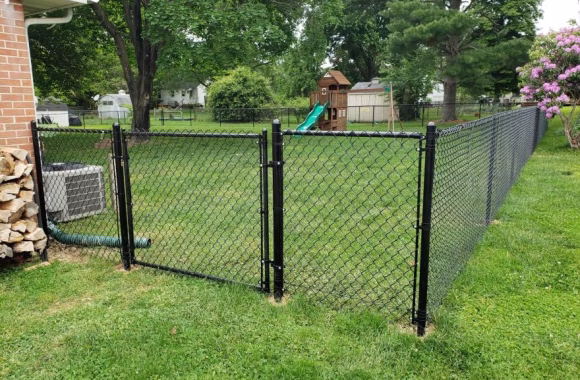Black Chain Link Fence