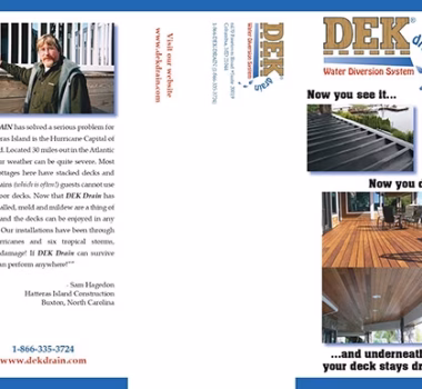 DekDrain Sales Brochure