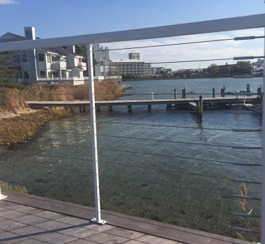 Ipe Deck with aluminum & cable railing
