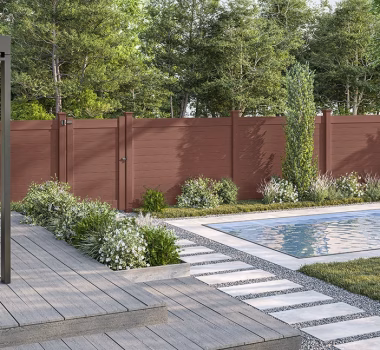 Horizontal Premium Brazilian Blend Vinyl Privacy Fence