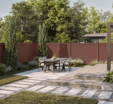 Vertical Premium Brazilian Blend Vinyl Privacy Fence