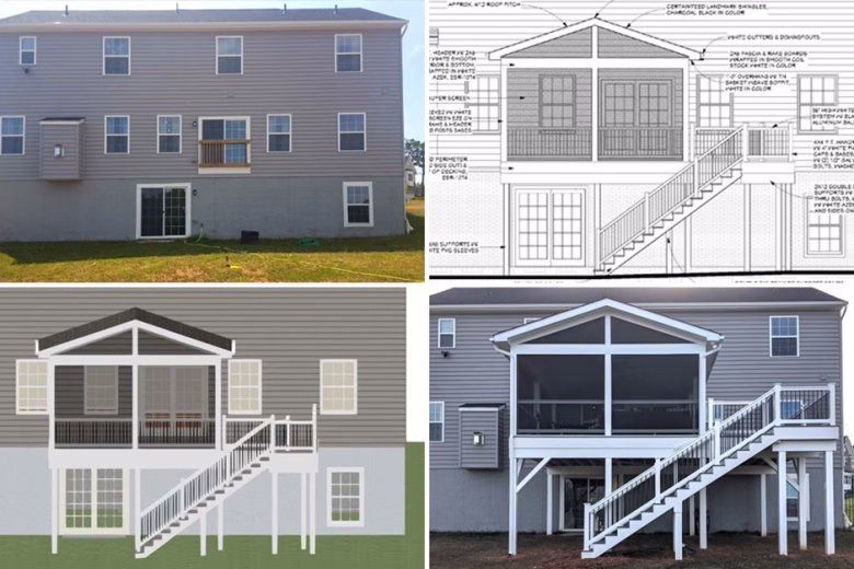 Our Screened Porch Process