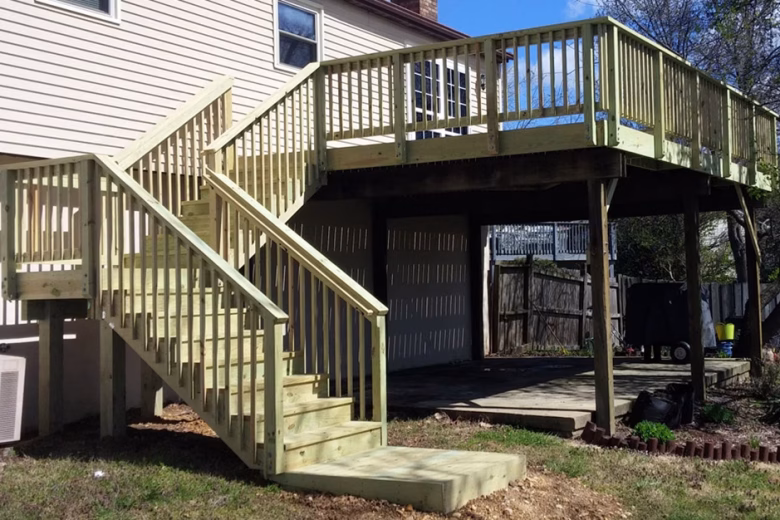 Wood Deck and Stairs