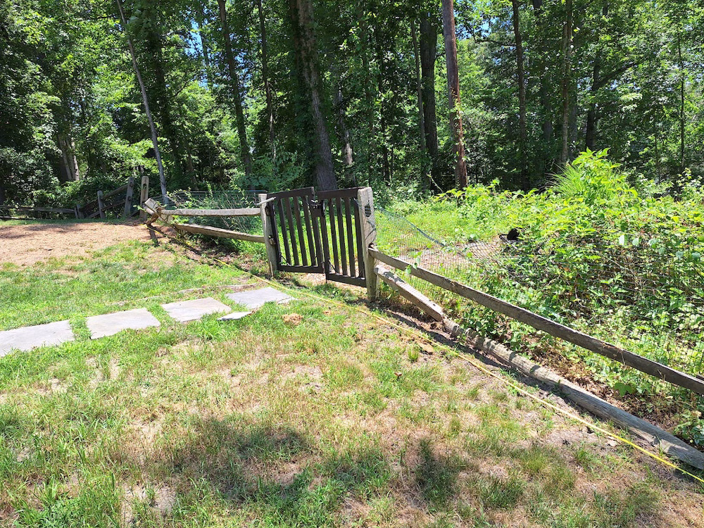 old broken gate