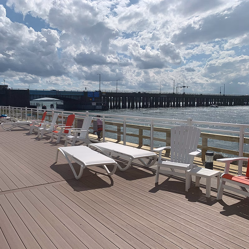 waterfront composite deck in Maryland