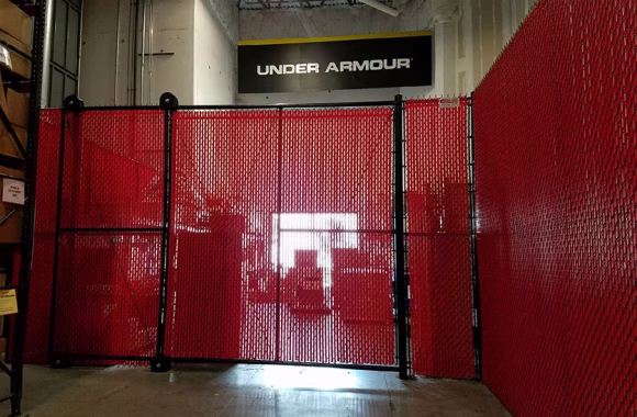 chain link fence at an Under Armour Building