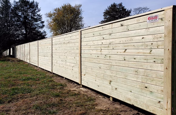 commercial wood privacy fence