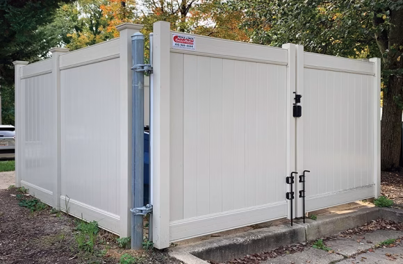 vinyl dumpster enclosure