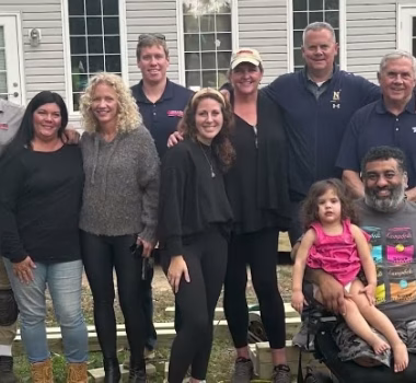 group photo of Fence and Deck Connection employees with military background