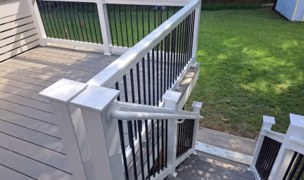 staircase of the new deck