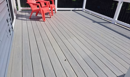 close up of the deck