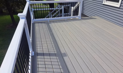 closeup of the deck
