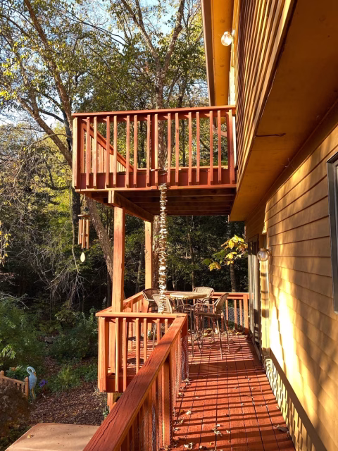 original wooden deck