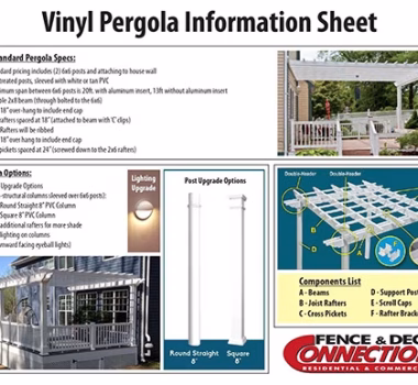 Pergola Information Sheet