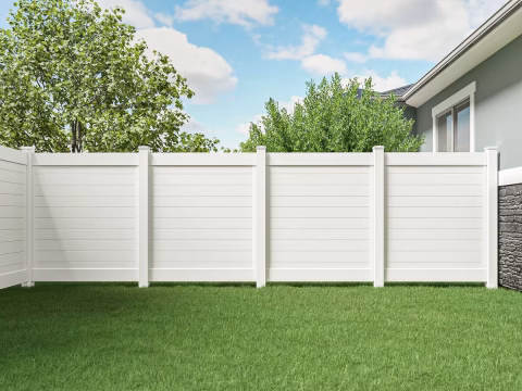 Horizontal Tongue & Groove Vinyl Privacy Fence