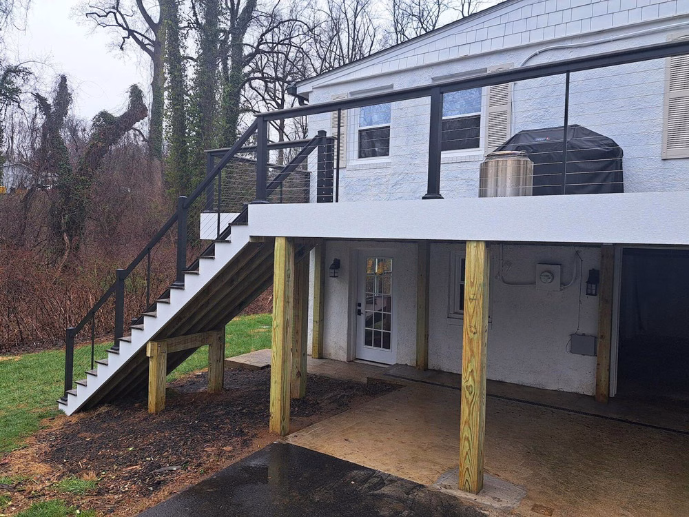 Trex Rocky Harbor Deck Upgrade in home in Arnold, Maryland