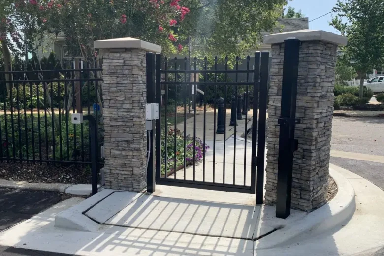 Control Access Walk Gate at Multifamily Complex