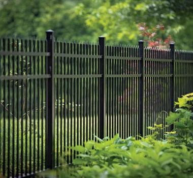 Open Top Aluminum Fenced in Yard